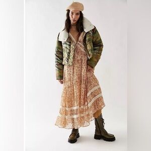 Free People Calloway Maxi Dress Bohemian Timeless Nostalgic Romantic 
Sz Medium